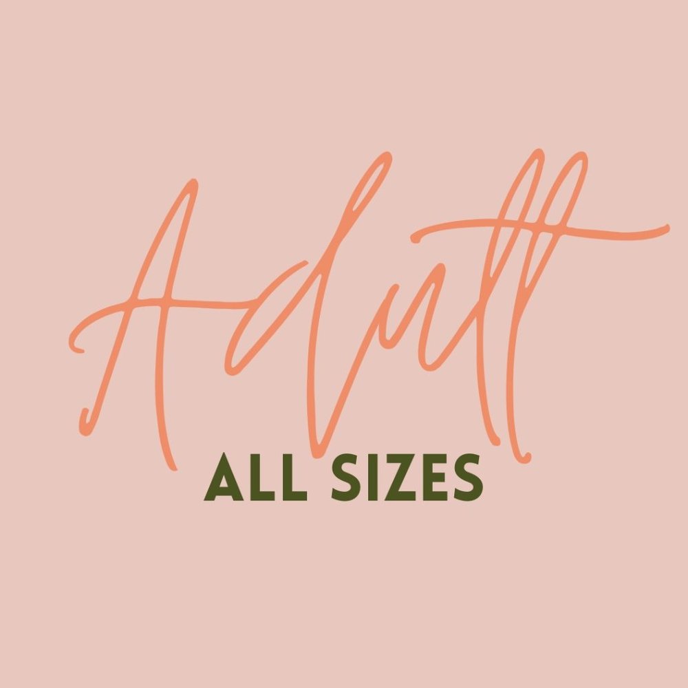 Adult sized clothing.